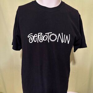 Stussy Serotonin Sunshine Feel Good Men's Black T Shirt Size Medium